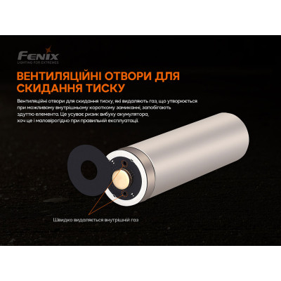 Акумулятор Fenix 21700 V2.0 (ARB-L21-5000V20)
