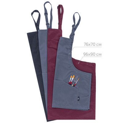 Фартух для творчості Rosa 96*90см, чорний, грета (4823098541684)