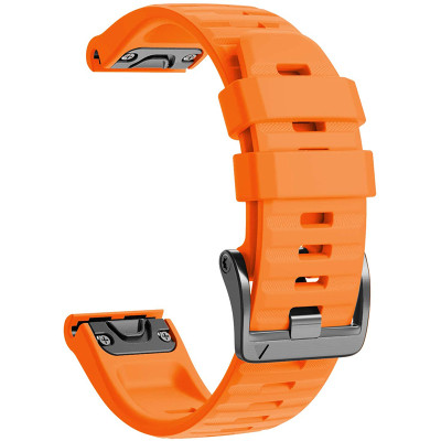 Ремінець до смарт-годинника Armorstandart Silicone 22mm для Garmin Fenix 5/6 Orange (ARM60806)