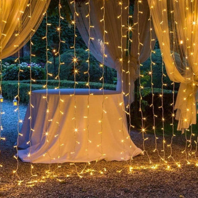 Гірлянда ColorWay Штора завіса 3 x 3 м 300 LED USB теплий колір (CW-GW-300L33U)