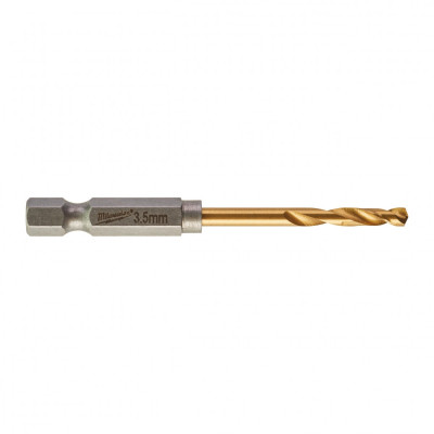 Свердло Milwaukee по металу RedHEX HSS-G TiN, 3,5 мм (2шт) (48894707)
