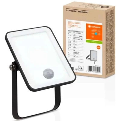 Прожектор LEDVANCE Flood ESSENTIAL SENSOR 10W 840 BK IP65 (4058075768215)