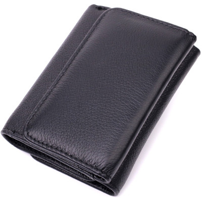 Гаманець ST Leather З натуральної шкіри Чорний (19477)