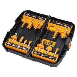 Набір фрез DeWALT діаметр хвостовика 8 мм, 12 шт. (DT90016)