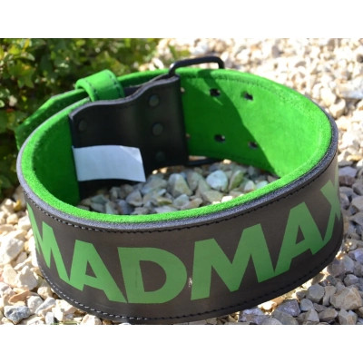 Атлетичний пояс MadMax MFB-302 Quick Release Belt шкіряний Black/Green XL (MFB-302_XL)