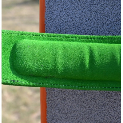 Атлетичний пояс MadMax MFB-302 Quick Release Belt шкіряний Black/Green XL (MFB-302_XL)