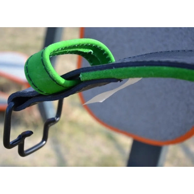 Атлетичний пояс MadMax MFB-302 Quick Release Belt шкіряний Black/Green XL (MFB-302_XL)