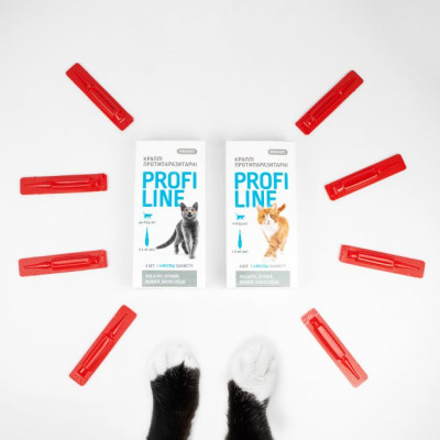 Краплі для тварин ProVET Profiline інсектоакарицид для котів 4-8 кг 4/1 мл (4823082431106)