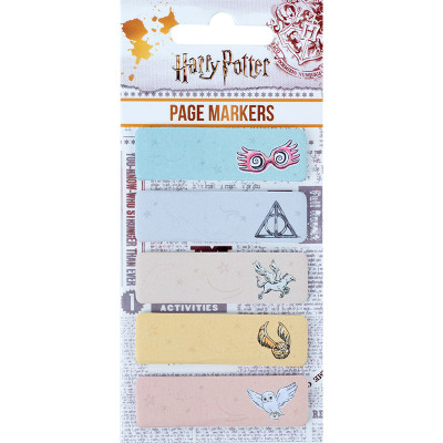 Стікер-закладка Kite паперова з малюнком Harry Potter 100 шт, 5х20 шт (HP23-480)