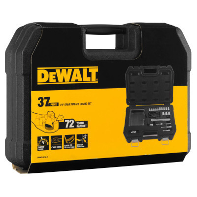 Набір інструментів DeWALT головок та біт 1/4&quot;, 37 шт. (DWMT19238-1)