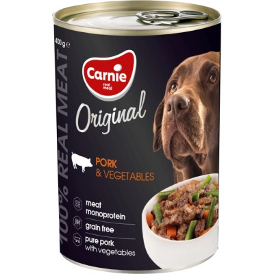 Консерви для собак Carnie Original Mono Protein Свинина з овочами 400 г (4820255193533)