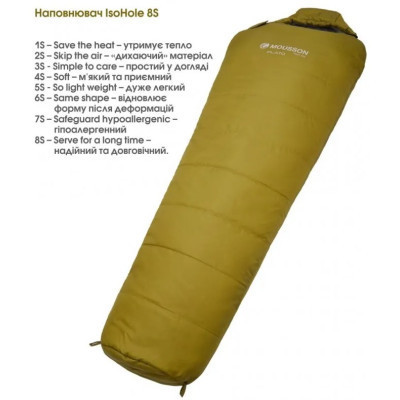 Спальный мешок Mousson PLATO L Olive (9043)
