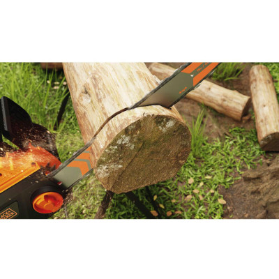 Ланцюгова пила Black&amp;Decker 2.0 кВт, шина 45 см, швидкість 14,50 м/с, ланцюг 3/8&#039; (BECS2245)