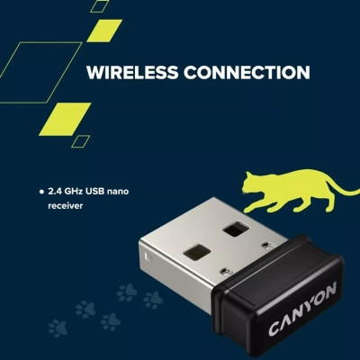 Комплект Canyon HSET-W6 Kitty Edition Wireless UA Pink (CNS-HSETW6PK)