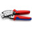 Затиск для клем KNIPEX з поворотною головкою, для контактних гільз (97 53 18)