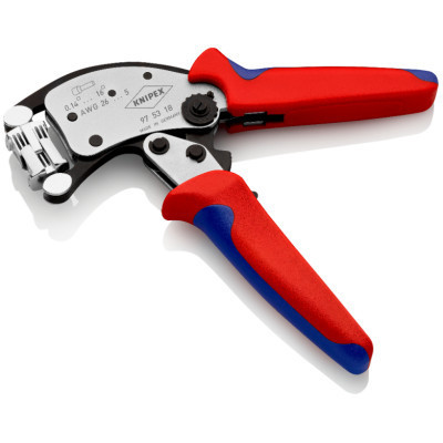 Затиск для клем KNIPEX з поворотною головкою, для контактних гільз (97 53 18)