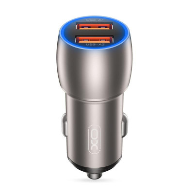 Зарядний пристрій XO 2xUSB QC3.0 36W + cable USB to Micro 5P black (СC52-M-BK)
