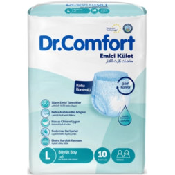 Підгузки для дорослих Dr.Comfort Large 100-150 см 10 шт (8680131205646)