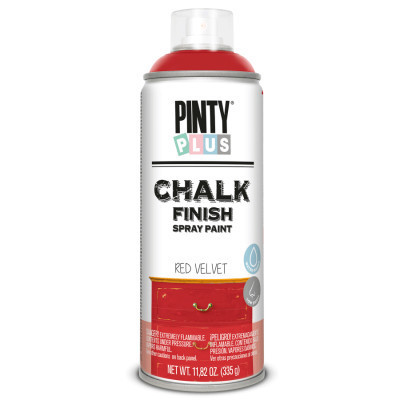 Фарба-аерозоль Pintyplus на водній основі Chalk-finish, Червоний оксамит, 400 мл (8429576235609)