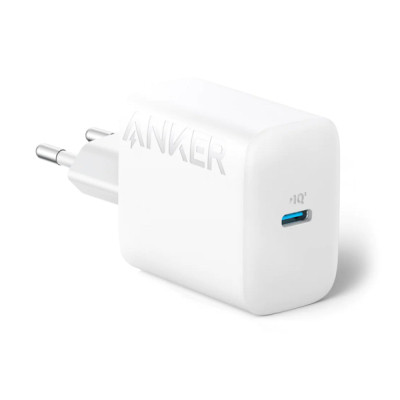 Зарядний пристрій Anker PowerPort 20W USB-C + cable USB-C White (B2347G21)