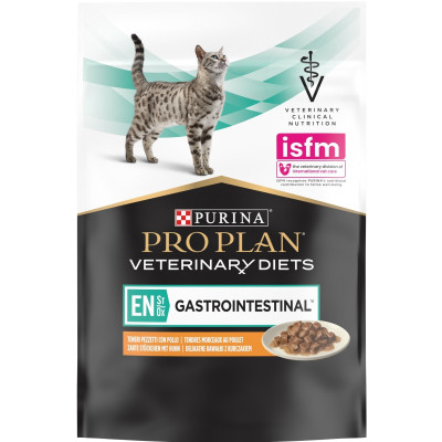Вологий корм для кішок Purina Pro Plan Veterinary Diets EN Gastrointestinal При хворобах шлунково-кишкового тракту З куркою 10 x 85 г (8445290093561)