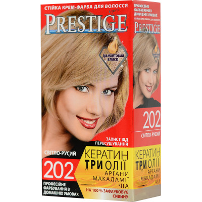 Фарба для волосся Vip&#039;s Prestige 202 - Світло-русий 115 мл (3800010504119)