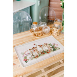 Серветка на стіл Прованс гобеленова Гуси 30х50 см (034079)