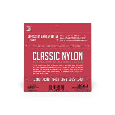 Струни для гітари D&#039;Addario Student Classics Normal Tension (EJ27N)