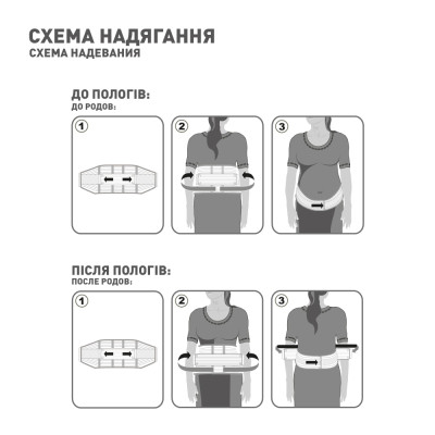 Бандаж MedTextile Бандаж до- та післяпологовий, розмір L, люксшт (4820137293474)