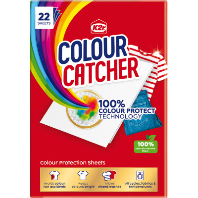 Серветки для прання K2r Colour Catcher Кольоропоглинаючі 22 шт. (9000101822427)