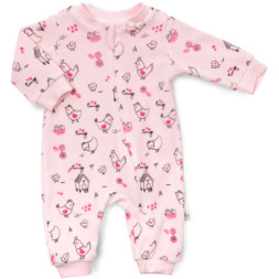 Чоловічок дитячий Tongs велюровий на блискавці (3634-62G-pink)