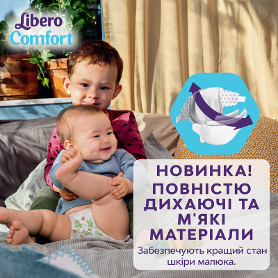 Підгузки Libero Comfort Розмір 5 (10-14 кг) 76 шт (7322541756912)