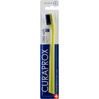Зубна щітка Curaprox CS 1560 Soft М&#039;яка D 0.15 мм Салатова із синьою щетиною (CS 1560-07)
