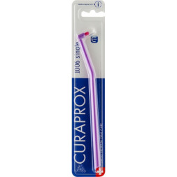 Зубна щітка Curaprox CS 1006 Single &amp; Sulcular 6 мм Монопучкова Лілова (CS 1006-10)