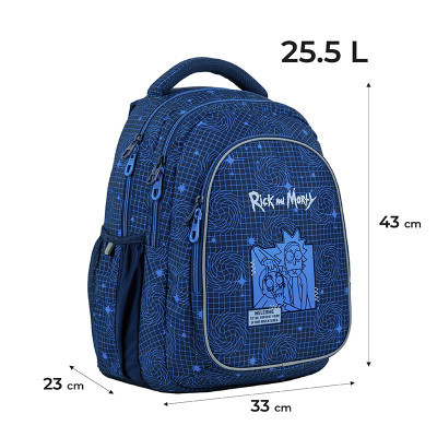 Рюкзак шкільний Kite Education teens 8001L Rick and Morty (RM24-8001L)