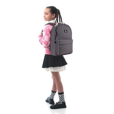 Рюкзак шкільний GoPack Education Teens 147 сірий (GO25-147M-7)