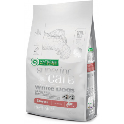 Сухий корм для собак Nature&#039;s Protection Superior Care White Dogs Grain Free Starter 1.5 кг (NPSC45669)