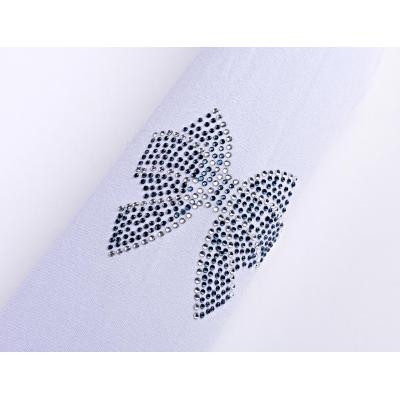 Колготки дитячі BNM з бантиком зі страз (M0C0302-0989-128-138G-white)