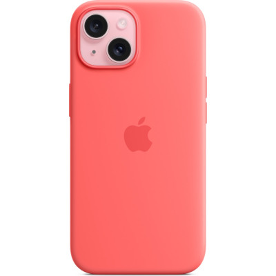 Чохол до мобільного телефона Apple iPhone 15 Silicone Case with MagSafe Guava (MT0V3ZM/A)