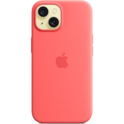 Чохол до мобільного телефона Apple iPhone 15 Silicone Case with MagSafe Guava (MT0V3ZM/A)