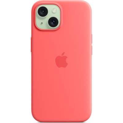 Чохол до мобільного телефона Apple iPhone 15 Silicone Case with MagSafe Guava (MT0V3ZM/A)