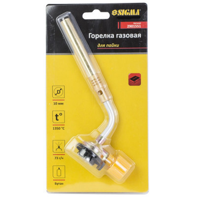 Газовий паяльник Sigma 10мм (2901551)