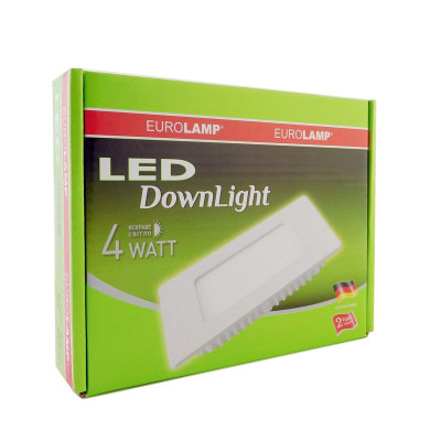 Світильник Eurolamp Downlight 4W 4000K (LED-DLS-4/4)