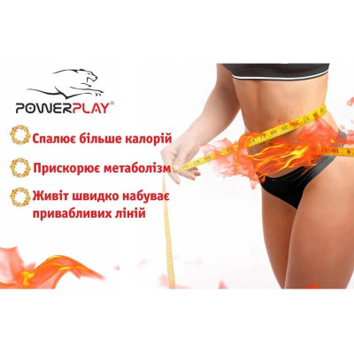 Пояс для схуднення PowerPlay 4301 100 х 30 см + кишеня для смартфона Чорний (PP_4301_Black_100_Pocket)