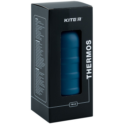 Термос Kite 750 мл синій (K24-1205-1)