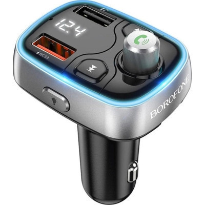 FM модулятор BOROFONE BC32, Black, Box