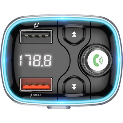 FM модулятор BOROFONE BC32, Black, Box