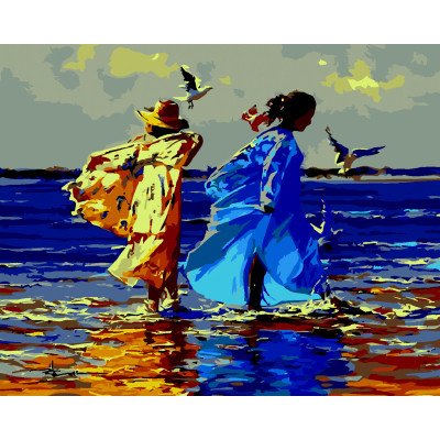 Картина по номерам ZiBi Жовто-блакитна дружба 40*50 см ART Line (ZB.64216)