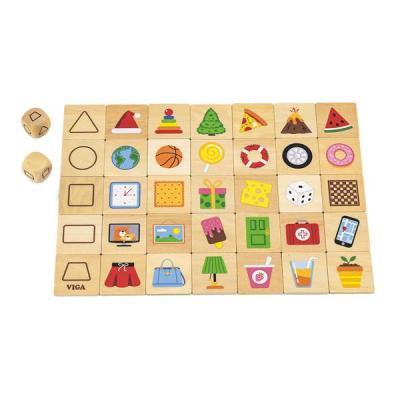 Розвиваюча іграшка Viga Toys Дерев&#039;яний пазл-гра Вивчаємо форми (44506)