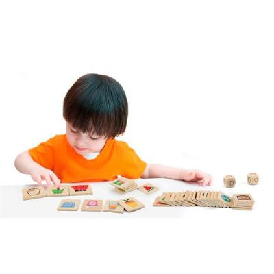 Розвиваюча іграшка Viga Toys Дерев&#039;яний пазл-гра Вивчаємо форми (44506)